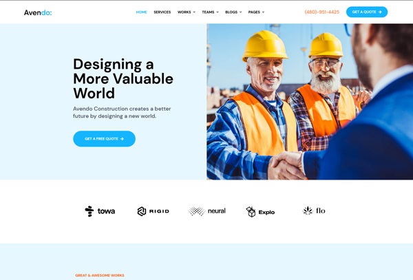 Avendo Construction Template Kits