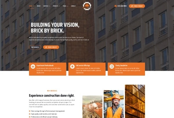 Buildlux - Construction Elementor Pro Template Kit