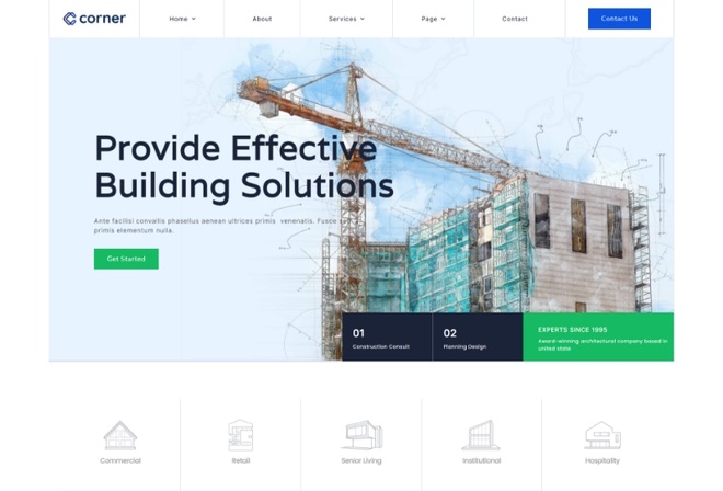 Corner - Construction & Buildings Template Kit