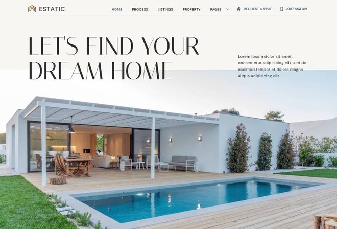 Estatic - Real Estate Elementor Template Kit