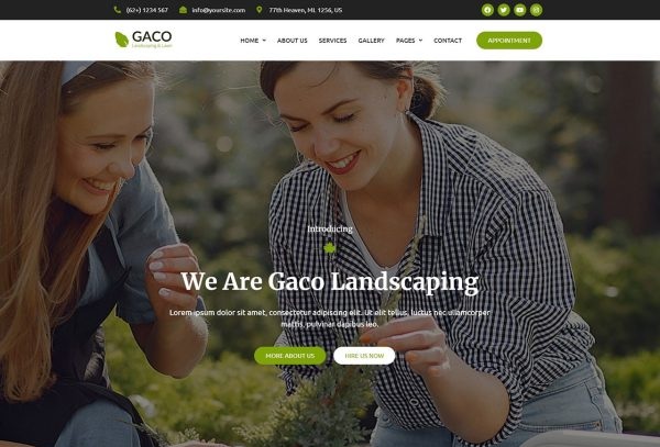Gaco - Landscape & Gardening Template Kit