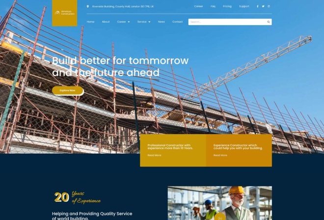 Himalaya - Construction Elementor Kit