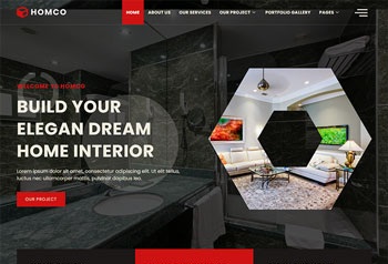 Homco - Home Interior Design Services Elementor Template Kit