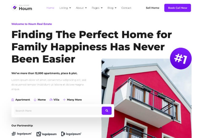 Houm - Real Estate Elementor Template Kit