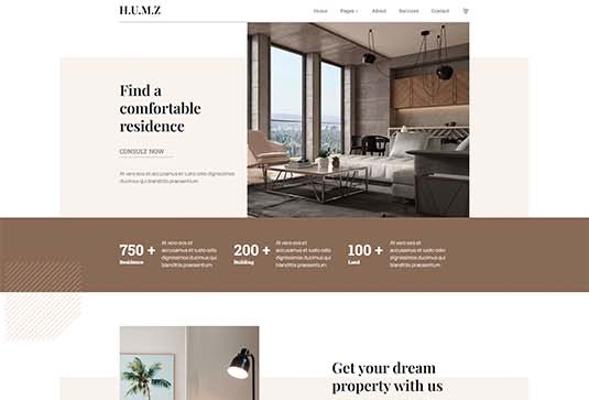 Humz - Property Agent Elementor Template Kit