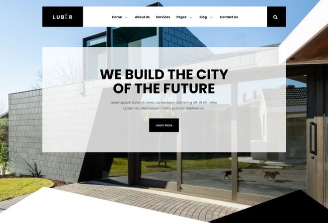 Luber - Elegant Architecture & Interior Template Kit | By Hellokuro
