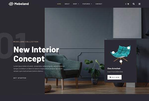 Mebeland – Furniture Store WooCommerce Elementor Template Kit