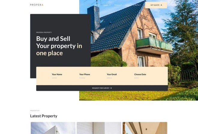 Propera - Real Estate and Property Elementor Kit