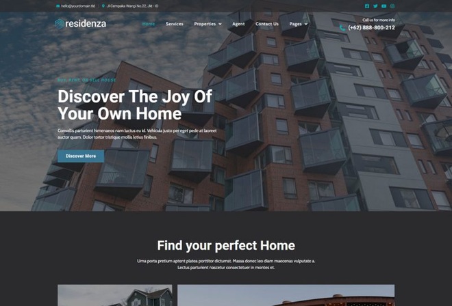 Residenza - Template Kit for Real Estate Property