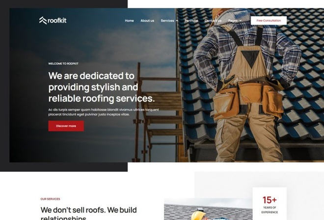 Roofkit - Template kit for Roofing Service