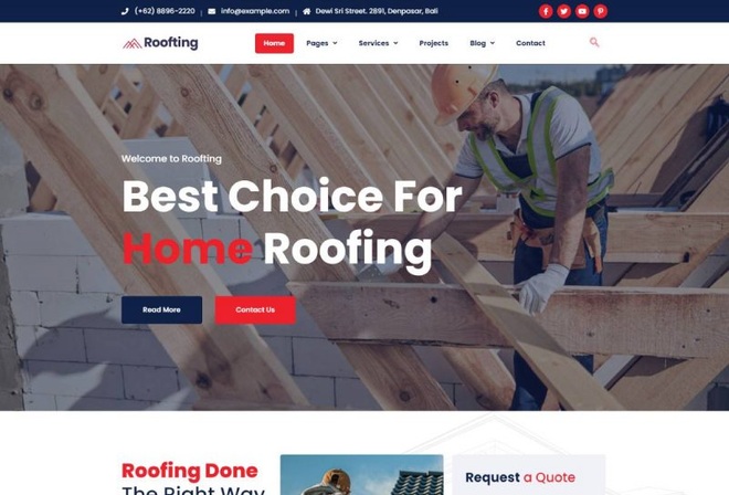 Roofting - Repair Construction Elementor Template Kit