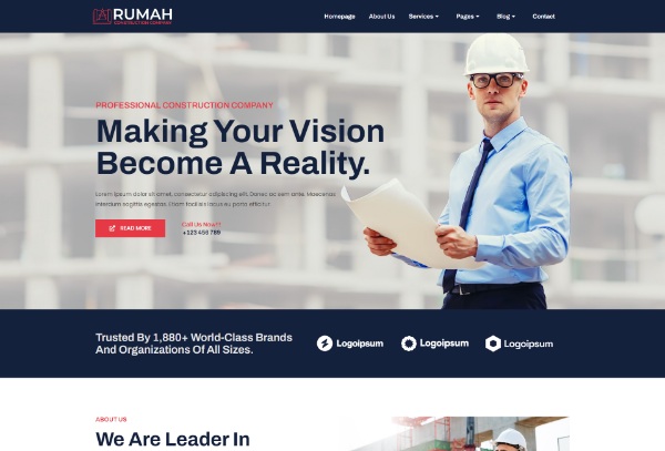 Rumah - Construction Theme Template Kit