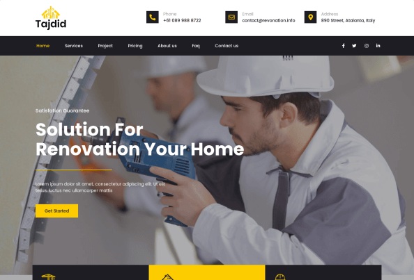 Tajdid - Renovation Elementor Template Kit