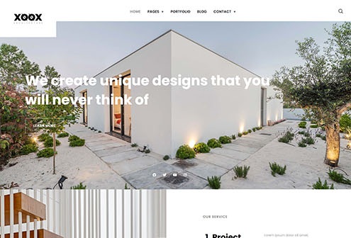 XOOX - Architecture Agency Elementor Template Kit