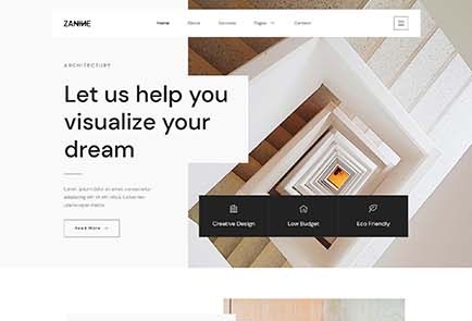 Zanine - Architecture Agency Elementor Template Kit