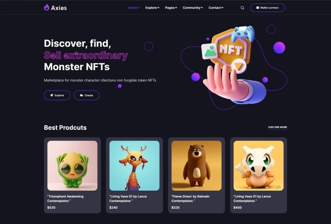 Axies - NFT Marketplace