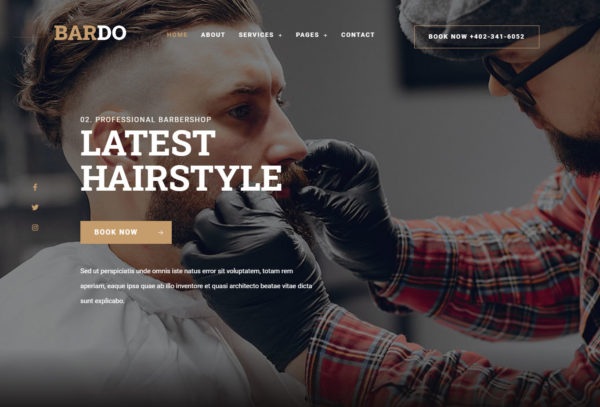 Bardo | Responsive Barbershop Website
