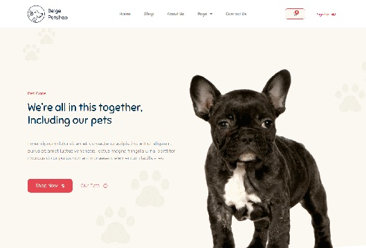 Beige - Petshop Template Kits