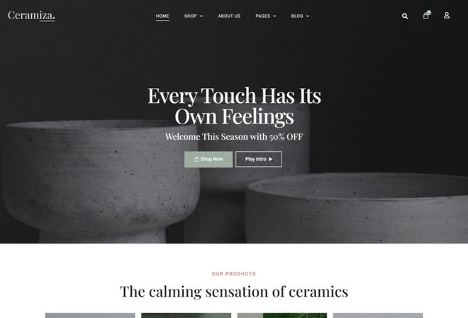 Ceramiza - Template Kit for Ceramic & Pottery Store