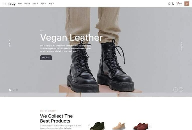 Clickbuy Shoes Store Elementor Template Kit