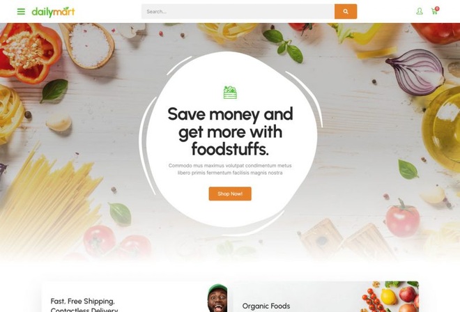 DailyMart - Template kit for Grocery Shop