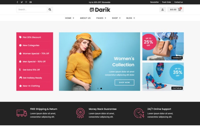Darik - WooCommerce Elementor Template Kit