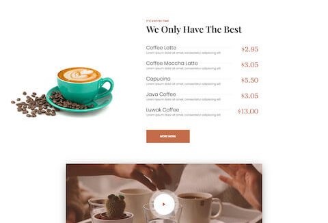 Dement - Coffee Shop Elementor Templates Kit