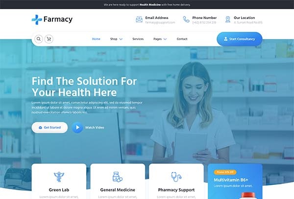 Farmacy – Pharmacy & Medical Store Elementor Template Kit