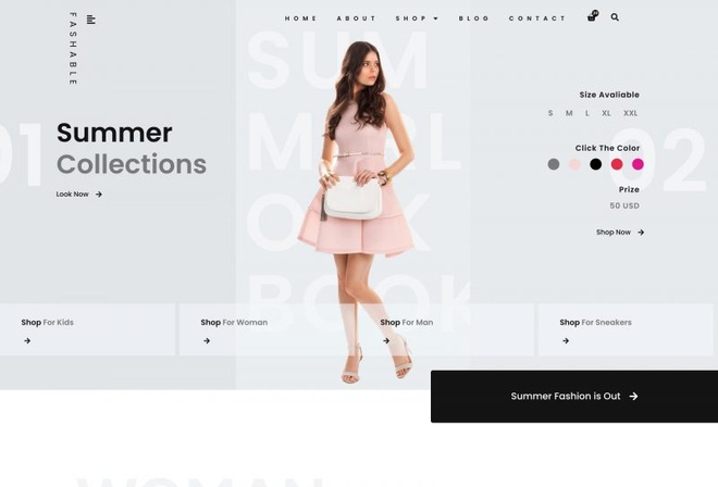 Fashable - Fashion E-Commerce Template Kit