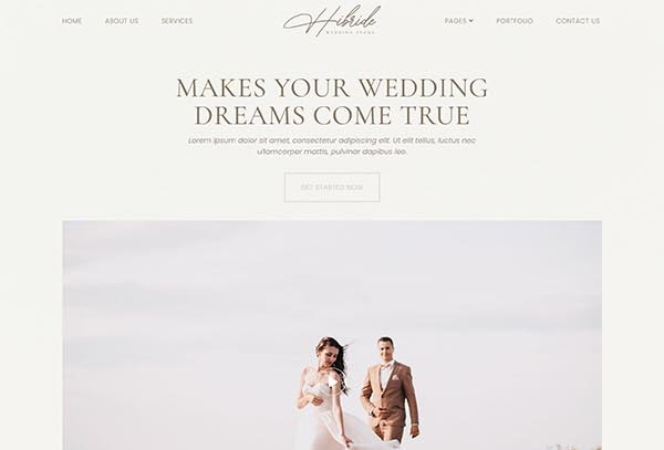Hibride – Bridal Store & Wedding Planner Elementor Template Kit
