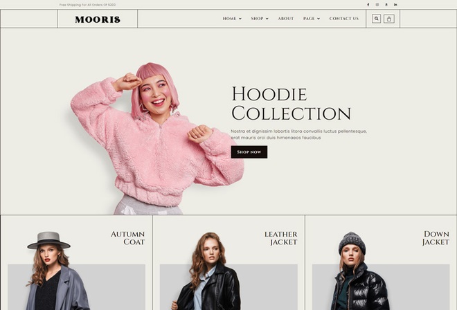 Mooris - Fashion WooCommerce Template Kit