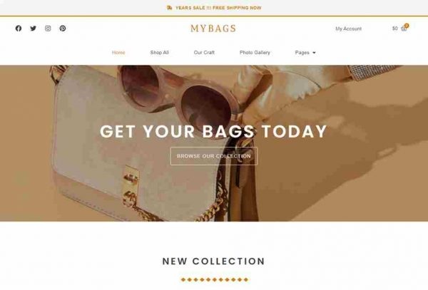 Mybag E-Commerce - ElementorKits