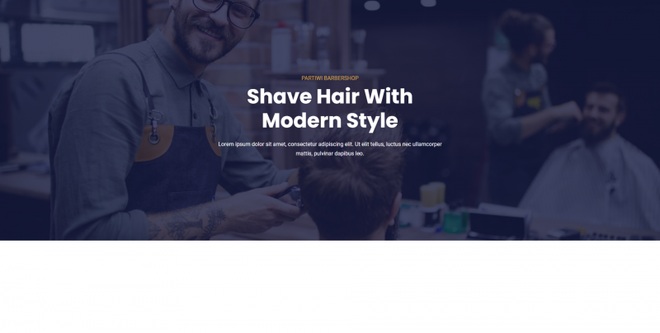 Partiwi - Barbershop Elementor Template Kit