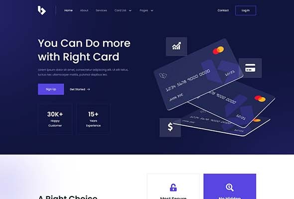 Bankai - Card Payment & Online Banking Elementor Template Kit
