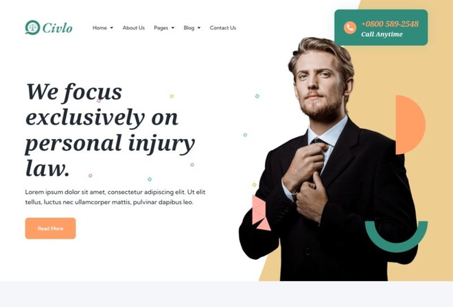 Civlo - Lawyer & Law Office Elementor Template Kit