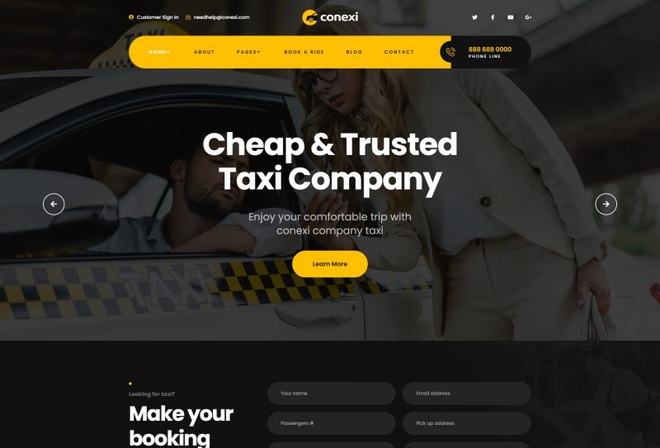 Conexi - Online Taxi Booking Service