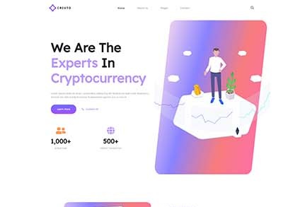 Crivto - Cryptocurrency & Bitcoin Elementor Template Kit