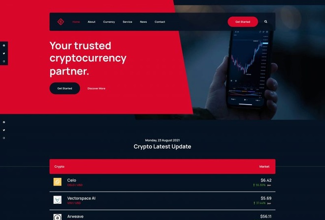 Crypton - Cryptocurrency Elementor Kit