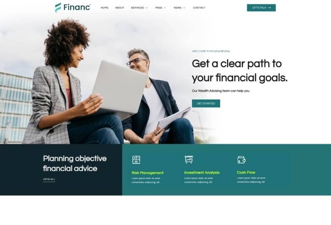 Financ - Financial Advisor Elementor Template Kit