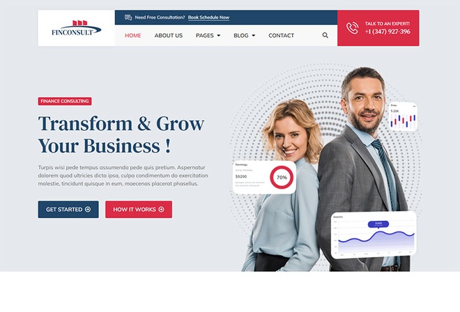 Finconsult - Financial Consulting Elementor Template Kit
