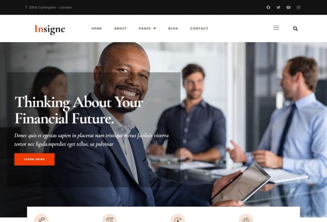 Insigne - Financial Business and Investment Elementor Template Kit