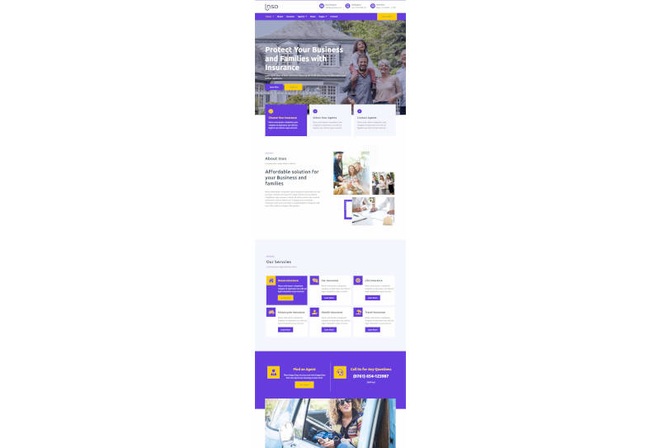 Inso - Insurance Business Elementor Template Kit