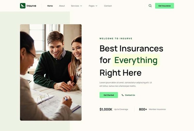 Insurve - Insurance Business Agency Elementor Template Kit