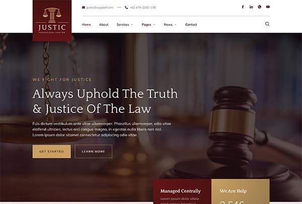 Justic – Law Firm & Legal Services Elementor Template Kit