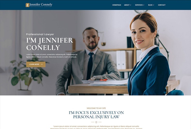 Lawin - Lawyer & Attorney Personal Portfolio Elementor Template Kit
