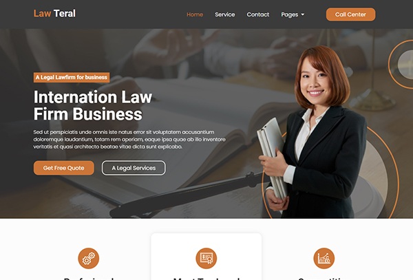 LawTeral - Legal & Law Firm Template Kit