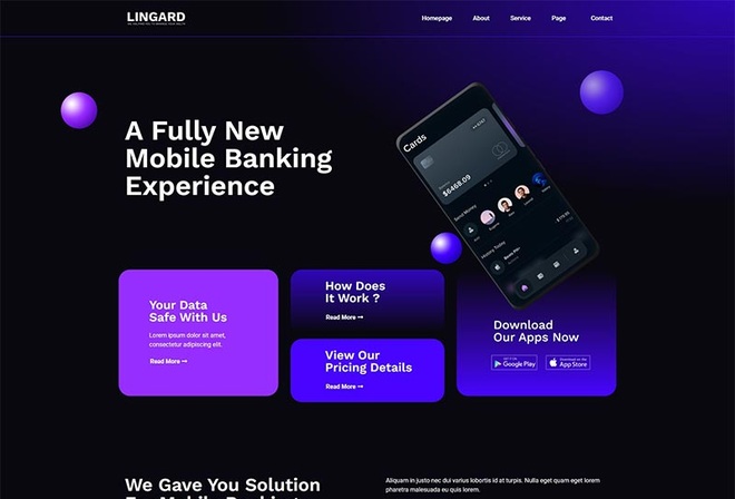 Lingard - Payment & Online Banking Elementor Template Kit