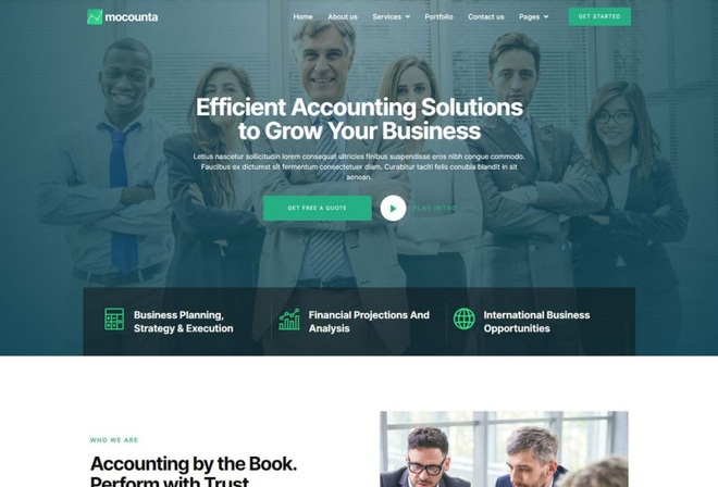 Mocounta - Template kit for Accounting firm