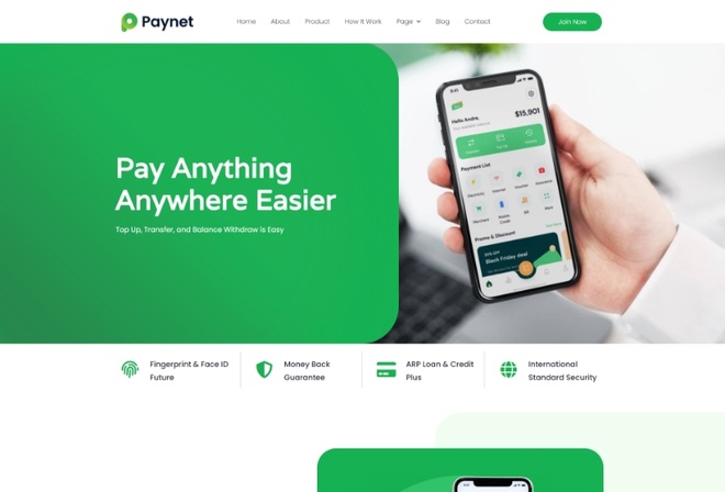 Paynet E-wallet Digital Payment Template Kit
