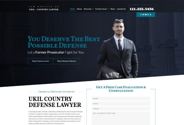 Ukil - Lawyer & Attorney Template Kit for Elementor